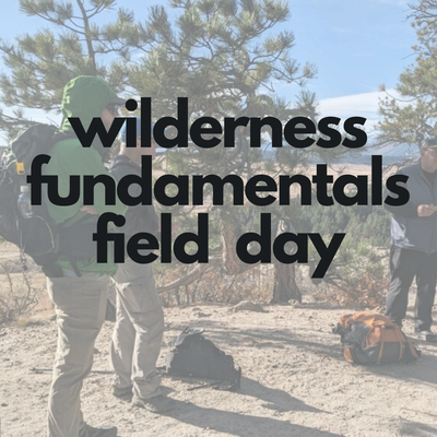 PPG WTS - Wilderness Fundamentals Field Day PPG WTS - Wilderness Fundamentals Field Day