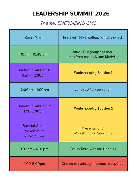 Annual Leadership Summit Schedule