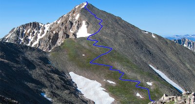 Hiking – Huron Peak via NW slopes Hiking – Huron Peak via NW slopes
