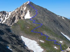 Hiking – Huron Peak via NW slopes