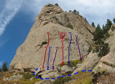 Rock Climb – Multi Pitch rock climbing trad or sport. Rock Climb – Multi Pitch rock climbing trad or sport.