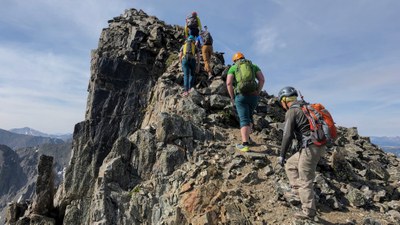 Scramble – Crystal Peak via Father Dyer NE ridge Scramble – Crystal Peak via Father Dyer NE ridge