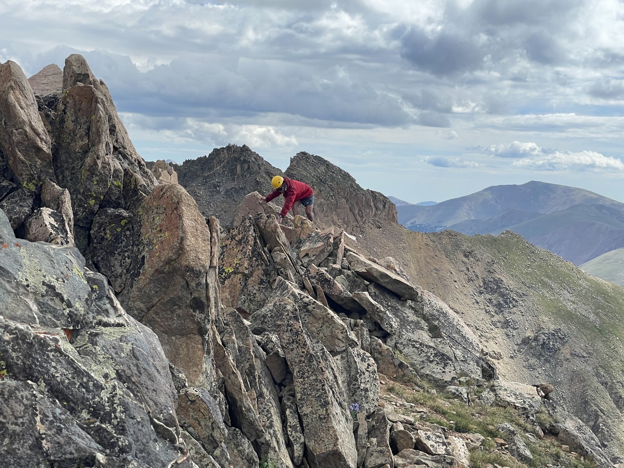 Scramble Hagar Mountain (13,246 feet) and Golden Bear Peak (13,010