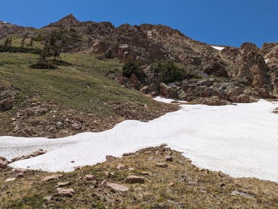 Scramble – North Ridge of Parnassus.  6.3 miles, 3300'.  Class 3 scrambling with optional easy class 4 scrambling.  Helmet mandatory.