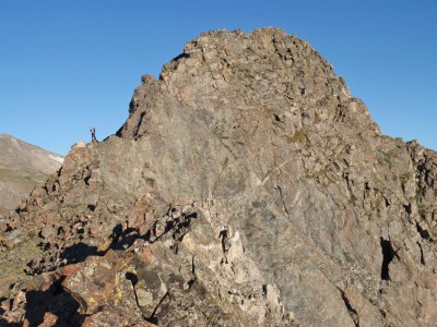 Scramble – Pacific Peak (13,950) east ridge, class 3 scramble Scramble – Pacific Peak (13,950) east ridge, class 3 scramble