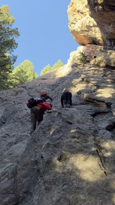 Scramble – Sunnyside 2 to Mallory Cave, class 4 scrambling Scramble – Sunnyside 2 to Mallory Cave, class 4 scrambling