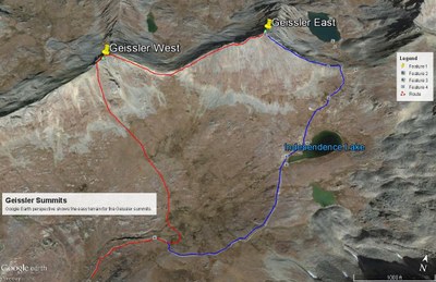 Geissler Mountain- West and East