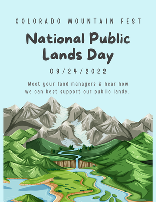 Speaker Series: National Public Lands Day with local land managers – AMC - Conf Room B