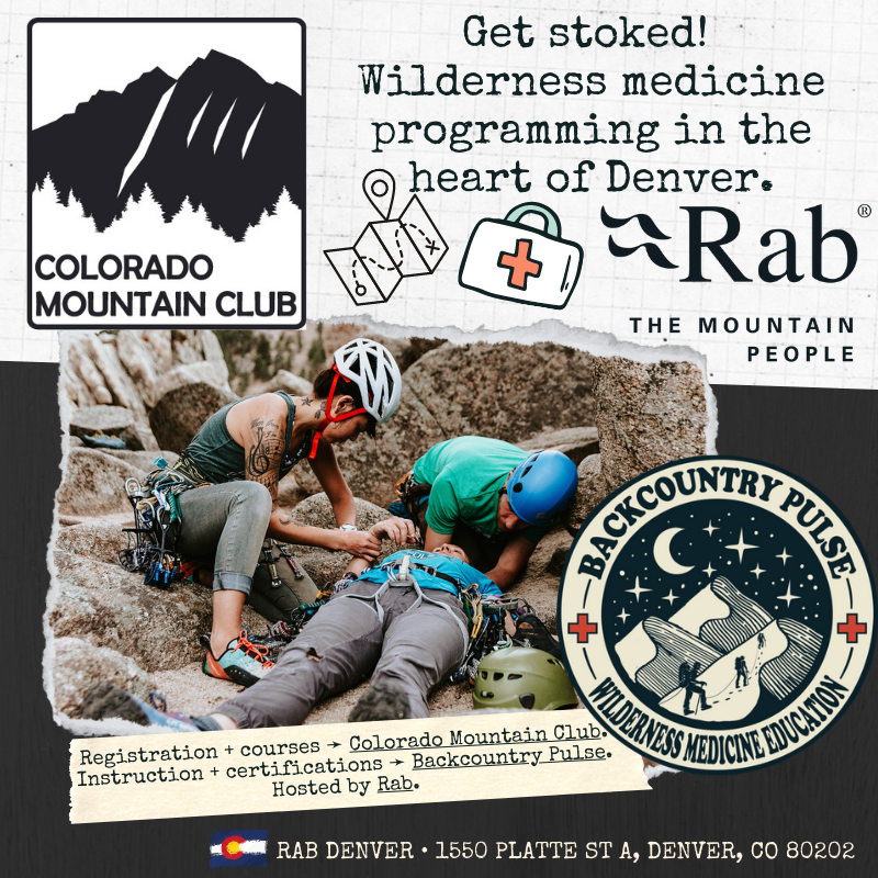 Wilderness First Aid CMC State November 5, 2022 — The Colorado